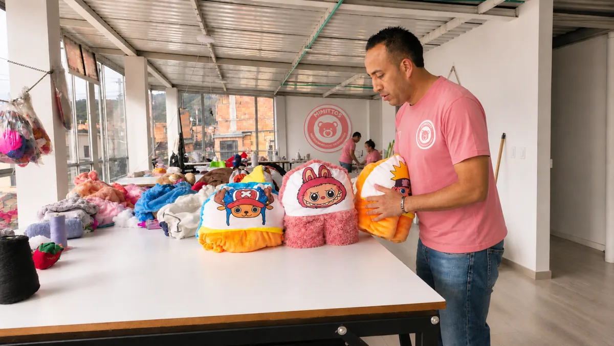 Rellenador trabajando en el taller MIMITTOS